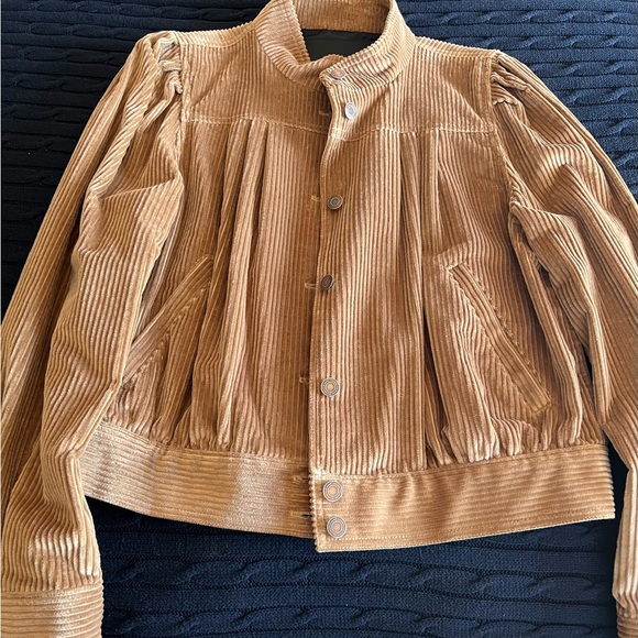 Marc Jacobs Pleated Cotton Corduroy Jacket - Picture 2 of 5